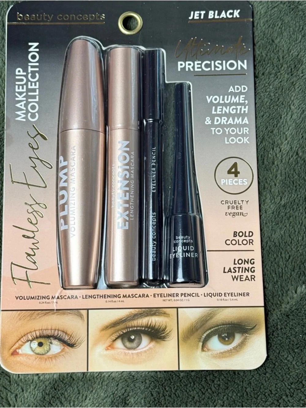 Beauty Collection Flawless Eyes Makeup Collection Jet Black Mascara And Eyeliner